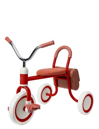 Vanilla Copenhagen Trehjulet Cykel - Retro - Berry - Red - 58X 26X 48CM