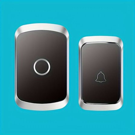 1 sett trådløs ringeklokke, trådløs dørklokke sett IP65, utvendig vanntett, med 60 melodier 5 volumnivåer, 1 mottaker og 1 sender