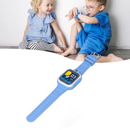 Barneklokke Smart Watch IP67 Vanntett Multi Funksjonell 4G Samtale Stemmemelding Intelligent Klokke for Barn