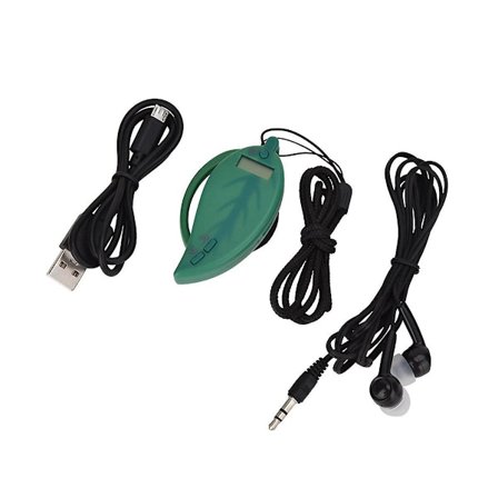 -200 Hörselmonterade FM-radio trådlösa hörlurar FM-radio stereo hörlurar med 3,5 mm hörlurar(Grön)