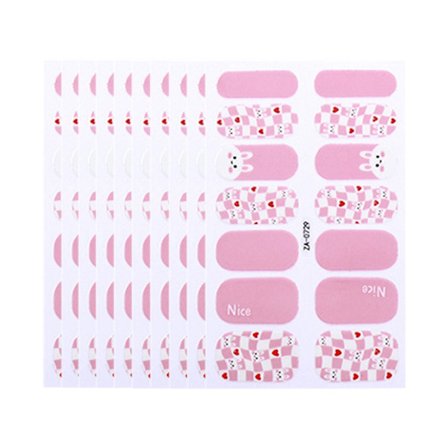 10 Ark Neglekunst Klistermærker Sæt - Selvklæbende Neglefolie med Neglefil
