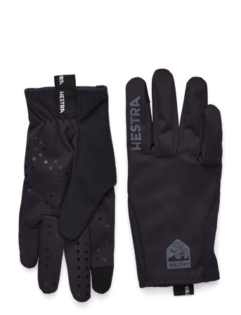 Hestra Runners - 5 Finger Cerise/Light Red-6 - Black - 8