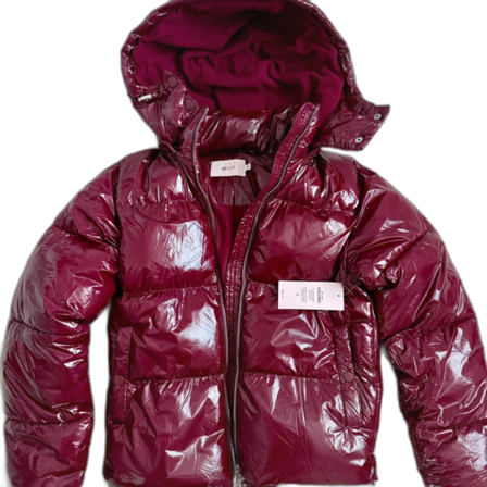 Vinröd pufferjacka från Nelly