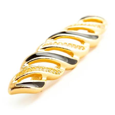 Dior Vintage Pre-ownedMetalbrooches , Geel , unisex , Maat: ONE Size Vintage Sieraden