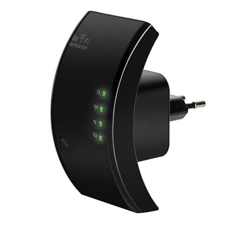 Trådløs Wi-Fi Repeater - Sort