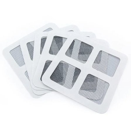 Myggenet Reparationstape, Vindue og Dør Reparation Klæbende Mesh Selvhæftende, Bruges til Reparation af Myggenet, Gaze 12stk Sort