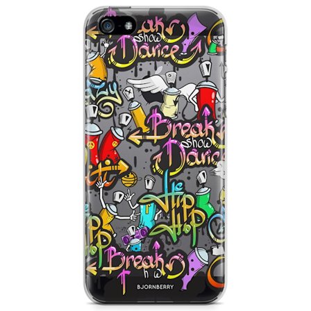 Bjornberry iPhone 5/5S/SE TPU Skal - Graffiti