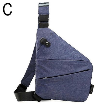 Stöldskydd Resväska Anti-Stöld Väska Slim Sling Väska Cross Body Resväska [Db]