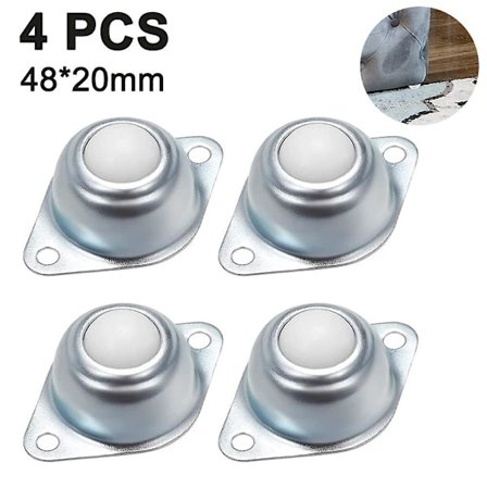 Heavy Duty Transportør Rulle - Små Ball Casters For Møbler - Galvanisert Jern - 360 Graders Rotasjon
