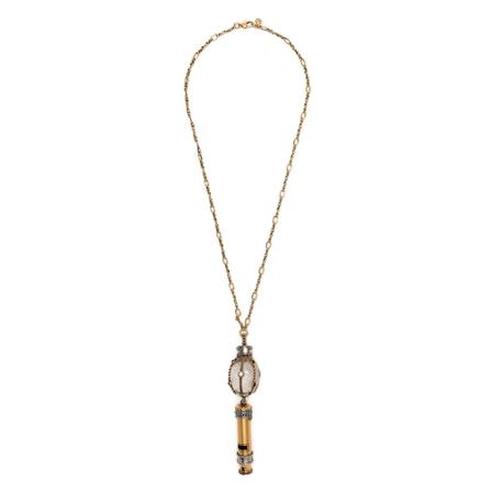 Alexander McQueen, Necklace Żółty, Kobieta, Rozmiar: ONE Size