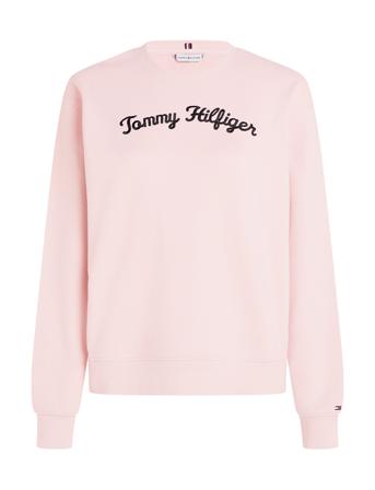 Mdrn Reg Script Sweatshirt Tops Sweat-shirts & Hoodies Sweat-shirts Pink Tommy Hilfiger
