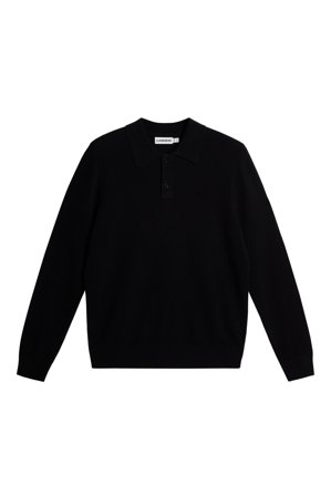 J.Lindeberg - Edgar Knitted Wool Polo - Svart - Man - L
