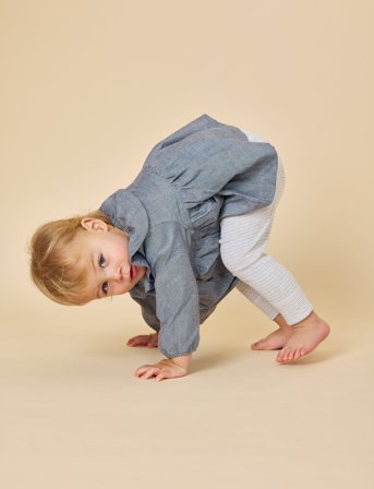 Copenhagen Colors Striped Leggings - Blue - 50