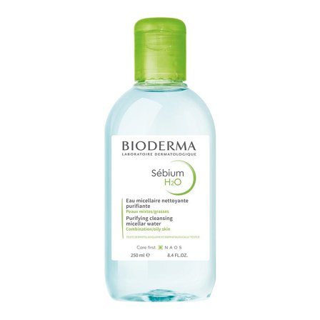 Bioderma Sebium H2O Purifying Cleansing Micellar Water 250 ml, Skincare, Ansigtspleje, Uren Hud