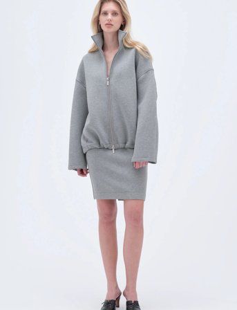 REMAIN Birger Christensen Soft Zipped Jacket - Grey - 36