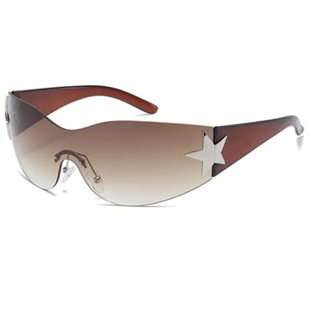 CDQ Trend Y2k Wrap Around -aurinkolasit miehille ja naisille Vintage