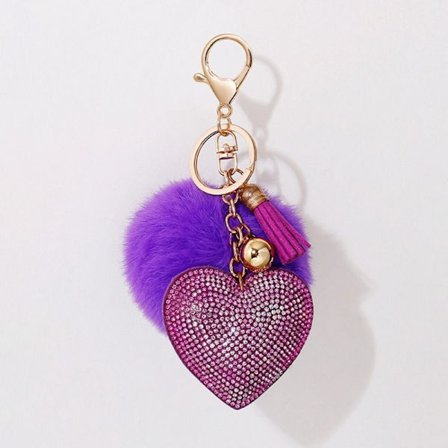 Plys bold nøglering Nøglering LILLA