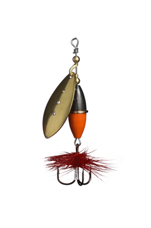 Myran Wipp Spinnare Orange/Svart 10g Guld