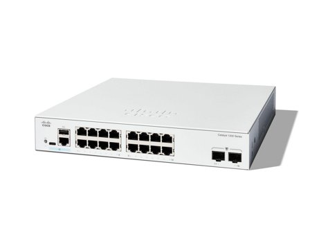 Cisco Catalyst 1200-16T-2G - switch - 16 porter - smart - rackmonterbar