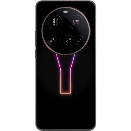 Kompatibel Mobilcover til Xiaomi Xiaomi 15 Ultra Minimalistisk neonbogstav Y i farveskiftende lys mod sort baggrund