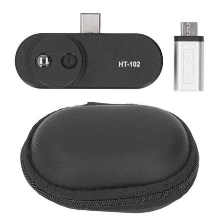 Varmekamera Svart ABS-varmekamera for mobiltelefon med justerbar integrert kontakt