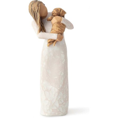 Willow Tree Adorable You (Gylden Hund), Et gledelig vennskap, uttrykker forholdet til en høyt elsket kjæledyrhund 15 cm Gylden Hund