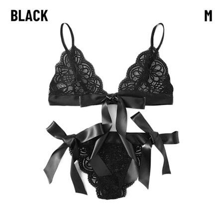 Trepunktsunderkläder Split Piece Underkläder SVART M