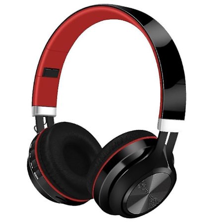 Huvudmonterat trådlöst Bluetooth headset, hopfällbart och infällbart brusreducerande Hifi