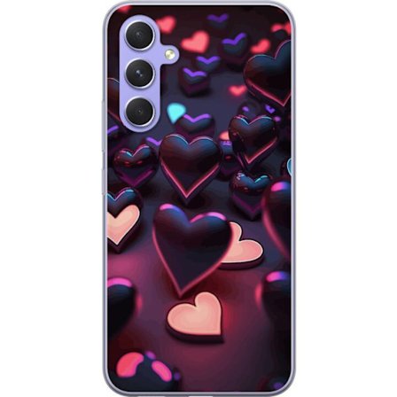 Kompatibelt Mobilskal till Samsung Samsung Galaxy A54 Midnattshjärtan
