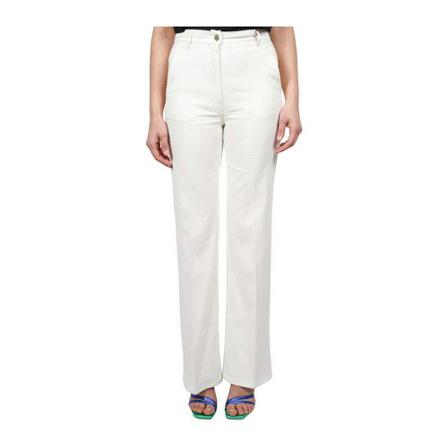 Max Mara, Trousers Wit, Dames, Maat:L