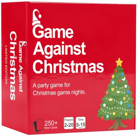 Game Against Christmas – Kortspill for voksne for morsomme julekvelder, 250+ kort, raskt å lære, perfekt for pakkeleken, Secret Santa