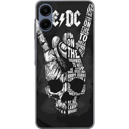 Kompatibelt Mobilskal till Samsung Samsung Galaxy A06 AC DC Rockband Musik Gitarr