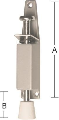Habo 2023 Dørholder sølv 165 x 30-82 mm, 1-pakning, Dør- & vindusbeslag