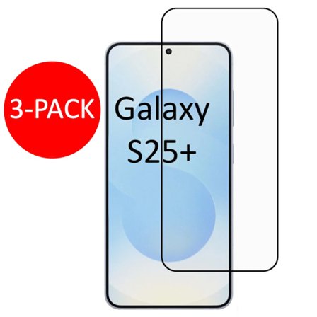 3-pak Samsung Galaxy S25+ Plus Skærmbeskytter Hærdet Glas Premium