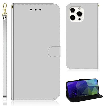 Mirror iPhone 13 Pro fodral - Silver/Grå