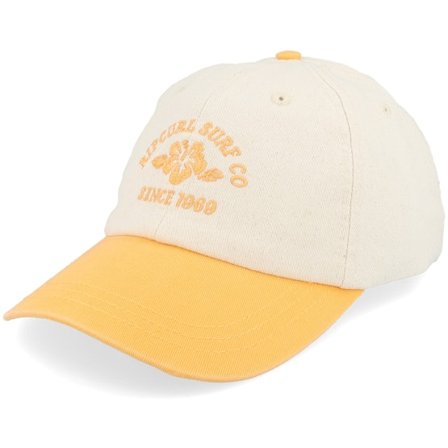 Rip Curl - Beige unconstructed Casquette - Global Destination Stone/Mango Dad Cap @ Hatstore