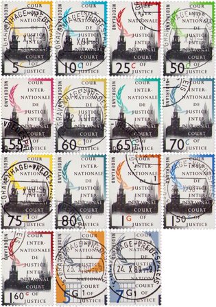 Holland 1989-1994 - Tjenestemærker NVPH D44-D58 - Stemplet