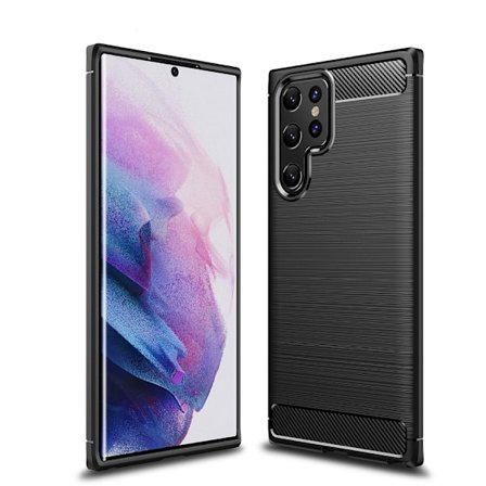 Forcell Carbon skal till Samsung Galaxy S22 Ultra Svart