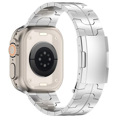Apple Watch Series 49 mm - 45 mm - 44 mm - 42 mm armband i titanlegering - Silver