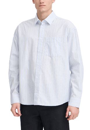 Casual Friday Cfwille Striped Shirt Skjortor Herr Blå L