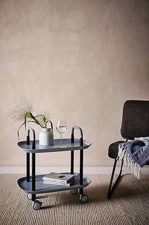 Jotex - Roltafel Lichtblauw/zwart Lichtblauw/zwart - TOYAMA - Koop Roltafels bij Jotex