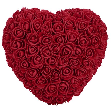 3D Ros Blomma Hjärta Box för Henne, Alla Hjärtans Dag Ros Romantisk Minnessak för Bröllopsdag och Speciella Tillfällen, Konstgjorda Växter Blommor med