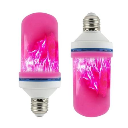 Flammig LED-lampa 2-pack red E27