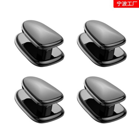 Stark bilkrok i zinklegering, dold pasta, metall, spegelpläterad