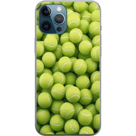 Kompatibel Mobilcover til Apple Apple iPhone 12 Pro Max Mønster af grønne tennisbolde i høj detalje, sporty motiv med gentagende tekstur og stærke