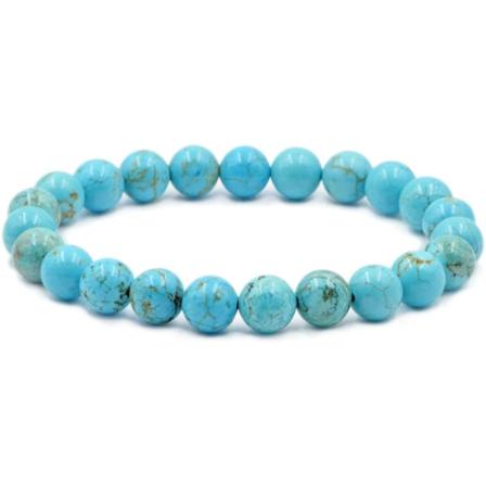 Helmiä luonnon jalokivi pyöreä helmi venytysrannekoru parantava Reiki 8mm
