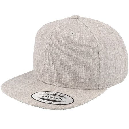 Yupoong - Cinza snapback Boné - Kids Heather Grey Snapback @ Hatstore