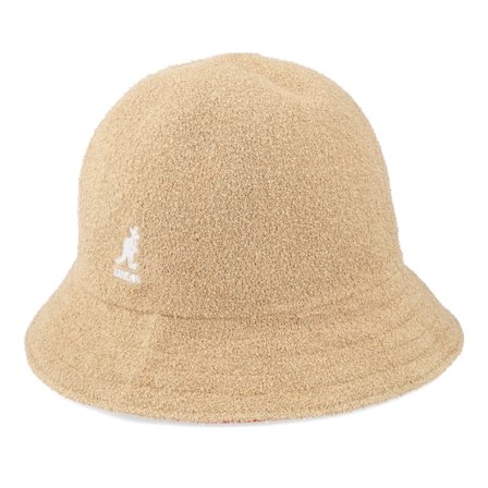 Kangol - Beige bucket Hat - Flip It Rev Casual Oat-Cherry Glow Bucket @ Hatstore