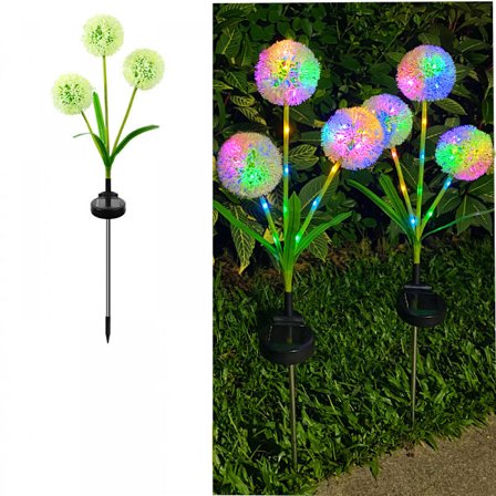 Solcellslampor för trädgård, uppgraderade solcellslampor i form av maskrosor