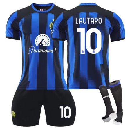23-24 Inter Milan koti nro 90 Lukaku-paita 10 Lautaro nro 14 Pulisic jalkapallopuku NO.10 LAUTARO M